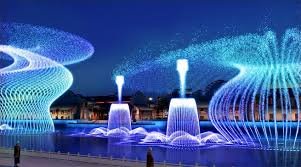 Dancing fountain installation
